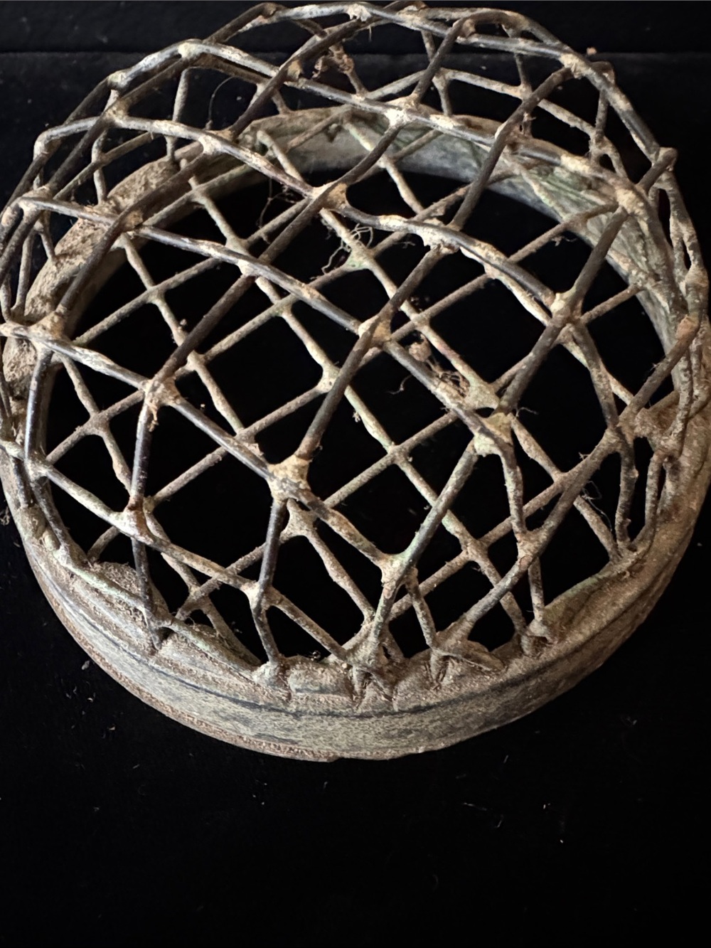 Vintage Cage-Style Flower Frog